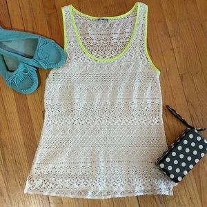 Express Crocheted Lace Tank